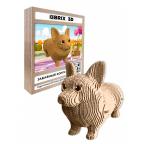 QBRIX Картонный 3D конструктор Забавный корги