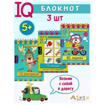 УмныйБлокнот_комплект Игры д/детей в дорогу 5+ [креативное мышление,раскраски,счет]