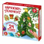 Игра развивающая деревянная на липучках "Наряжаем Ёлочку"