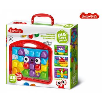 Мозаика для малышей в чемодане "Собачка" d45/38 эл Baby Toys