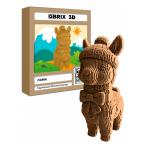 QBRIX Картонный 3D конструктор Лама