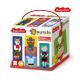 Пазлы тройные "Звери и профессии"  24 эл Baby Toys (макси)