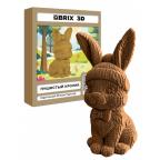 QBRIX Картонный 3D конструктор Пушистый кролик