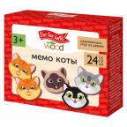 Игра настольная деревянная МЕМО "Коты" (24 фишки в коробке) Far far land Wood